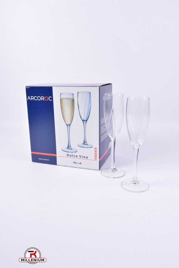 Набор бокалов под шампанское "Dolce Vina" (цена за 6шт.) "ARCOROC" арт.N6669