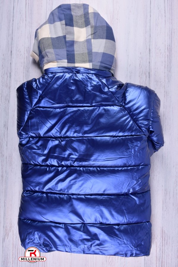 Куртка для девочки (цв.синий) болоневая зимняя Рост в наличии : 122, 128, 134, 140 арт.2021-K2