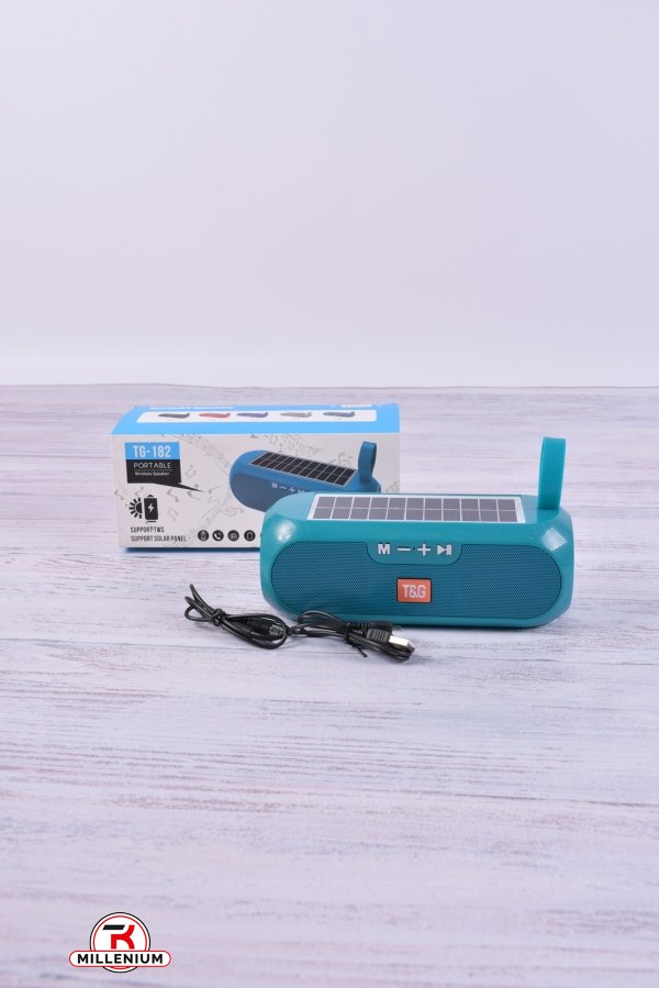 Колонка на флешке (mini USB + блютуз+радио) с солнечной батареей арт.TG-182