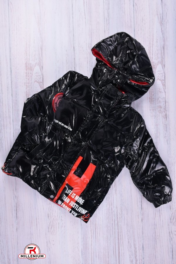 Куртка для дівчинки (кол. чорний) зимова болонева Зріст в наявності : 98, 104, 116 арт.1803