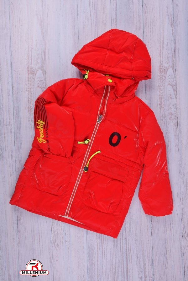 Куртка для дівчинки (кол. червоний) зимова з плащової тканини Зріст в наявності : 98, 104, 116, 122 арт.2100