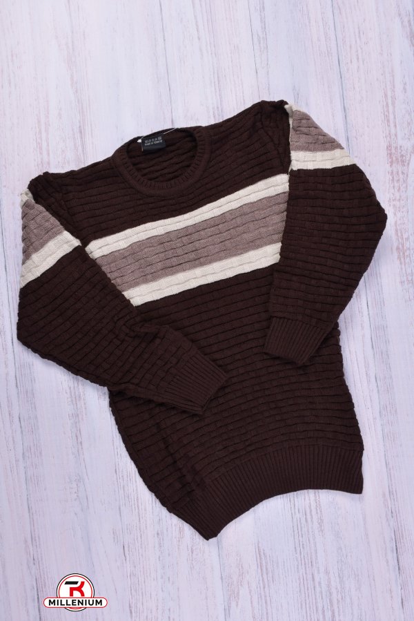 В'язаний светр для хлопчика (кол. коричневий) "Abdo Hallab" Зріст в наявності : 134 арт.11