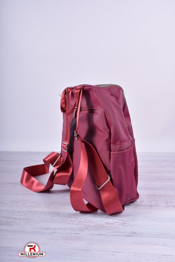 Рюкзак женский (цв.бордовый) размер 31/27/10 см арт.0339