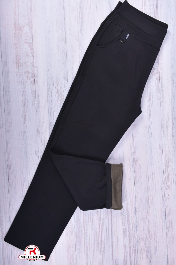 Лосіни жіночі стрейчеві (кол. чорний) на хутрі "BLACK CYKLONE" Розмір в наявності : 54 арт.C227