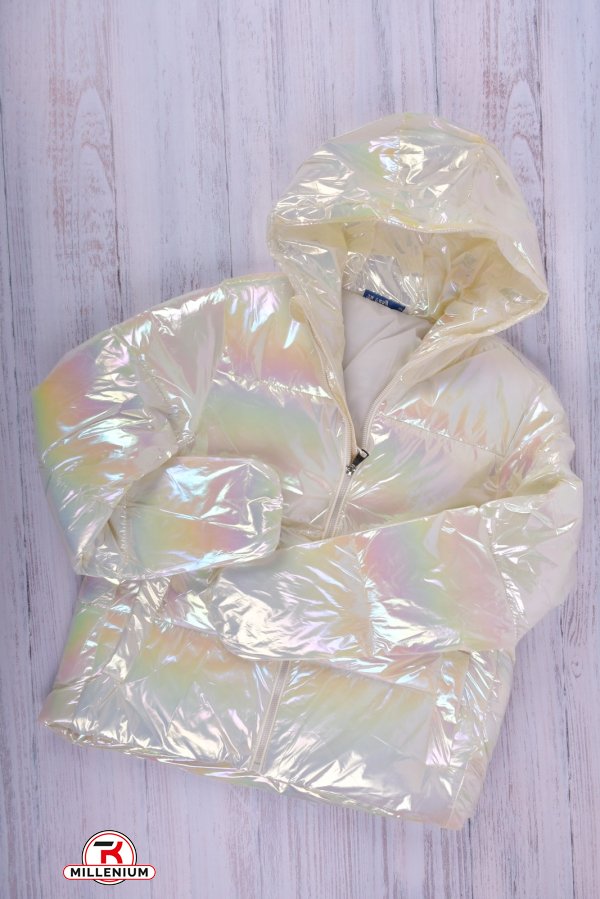 Куртка для дівчинки (кол. кремовий) болонева зимова Зріст в наявності : 170 арт.2022-4