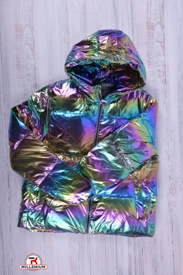 Куртка для девочки (цв.оливковый) болоневая зимняя Рост в наличии : 158, 164 арт.2022-4