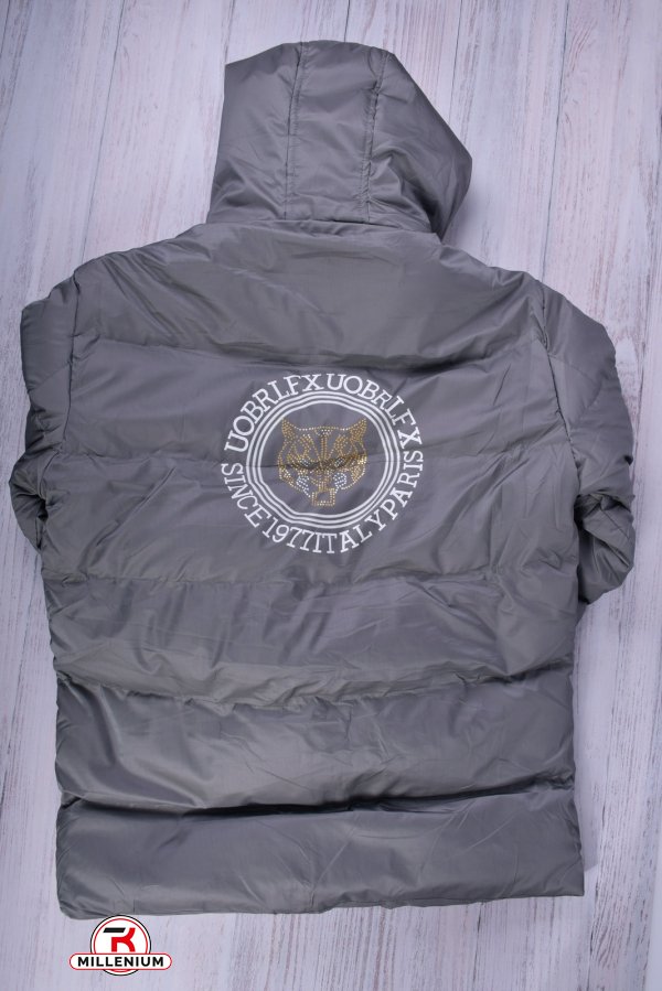 Куртка мужская зимняя (цв.серый) болоньевая Размеры в наличии : 46, 50 арт.1136