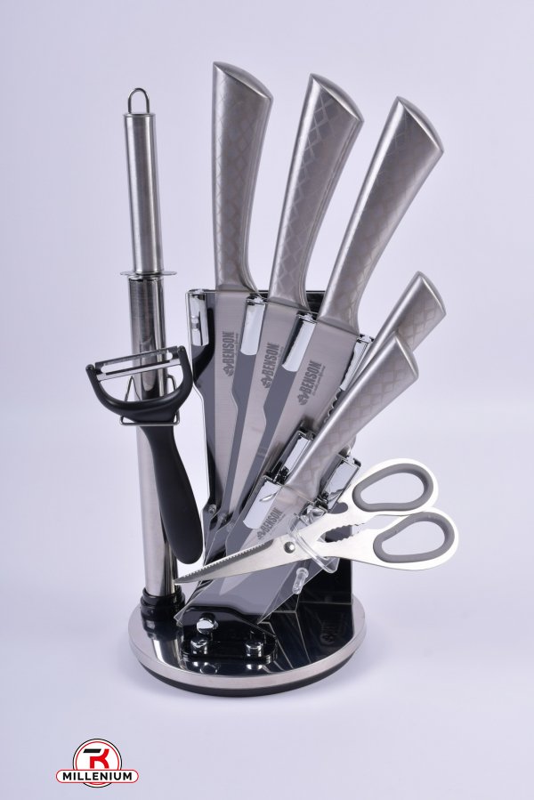 Набор ножей (из 9 предметов) "Benson" арт.BN-415