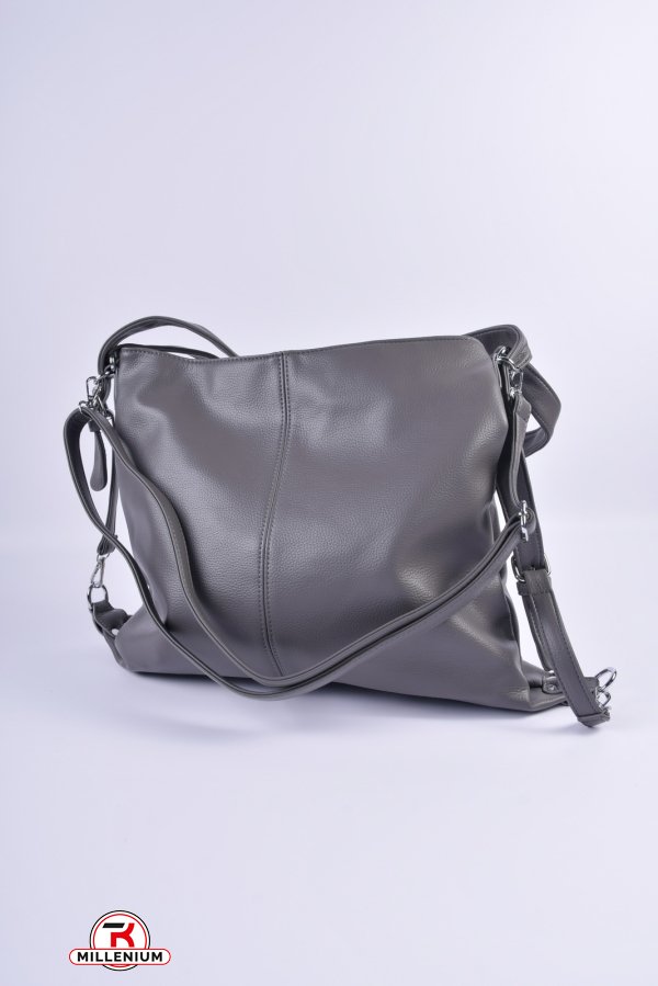 Сумка-рюкзак женская (цв.серый) размер 38/31/13 см арт.9122
