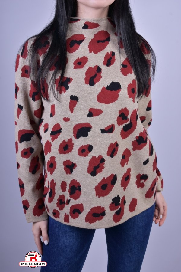 Жіночий светр в'язаний (кол. капучино) розмір 44-46 "KissMe" арт.Q286