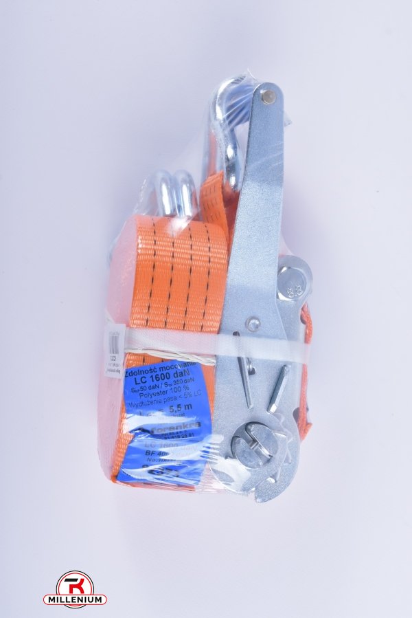 Ремень для крепления багажа VOREL (зажим, фиксатор, 50мм/6м) арт.82373