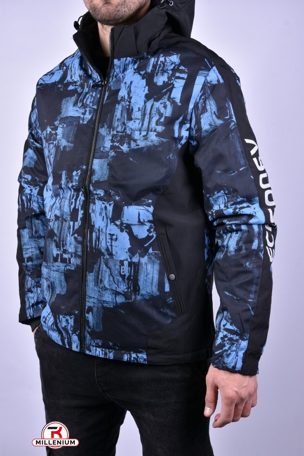 Куртка мужская демисезонная (цв.синий) из плащевки "KDQ" Размеры в наличии : 44, 46, 48 арт.EM88-86