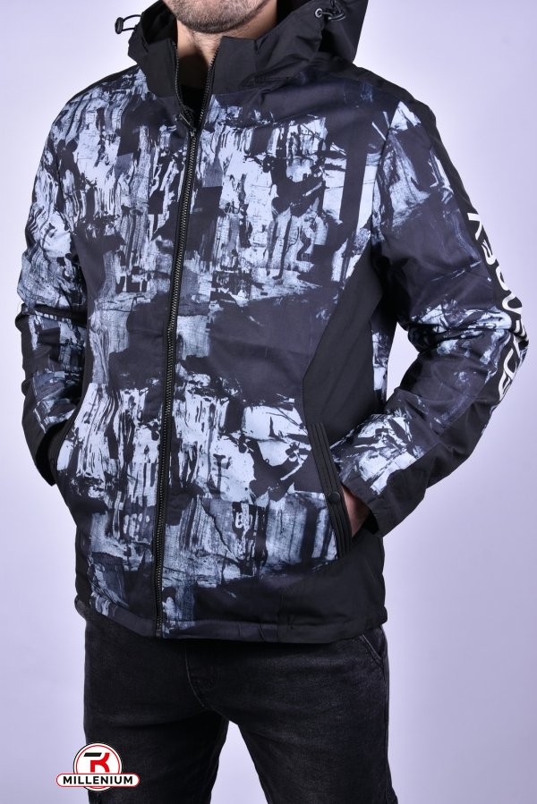 Куртка чоловіча демісезонна (кол. сірий) з плащової тканини "KDQ" Розміри в наявності : 44, 46, 48, 50, 52 арт.EM88-86