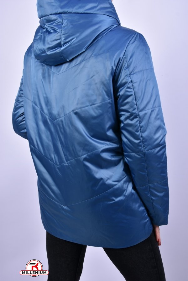 Куртка женская демисезонная (цв.морской волны) из плащёвки "D.S" Размер в наличии : 50 арт.B3063