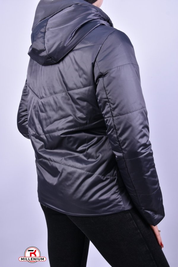 Куртка женская демисезонная (цв.серый) из плащёвки "D.S" Размер в наличии : 44 арт.B3051