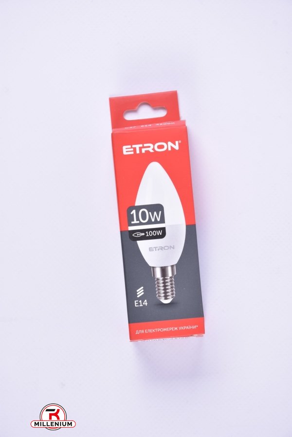Лампа світлодіодна (C37 10W 4200K E14) ETRON арт.1-ELP-020