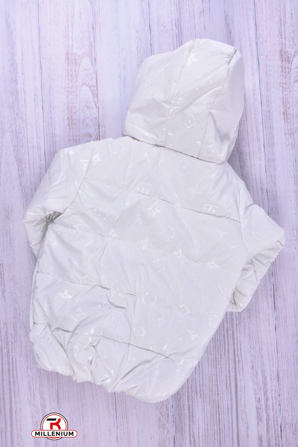 Куртка для дівчинки (кол. білий) демісезонна болонева Об'єм в наявності : 110 арт.ЛУИ ВИТОН