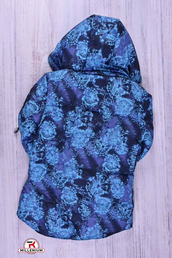 Куртка для девочки (цв.синий) демисезонная из плащевки Рост в наличии : 92, 98, 110 арт.029