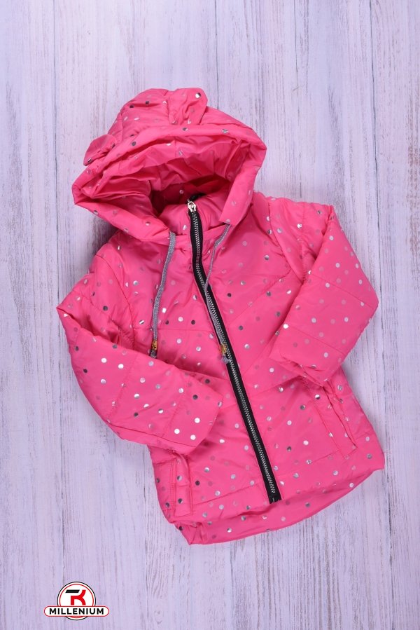 Куртка для девочки (цв.малиновый) демисезонная болоневая  Рост в наличии : 86, 92, 98, 104 арт.683