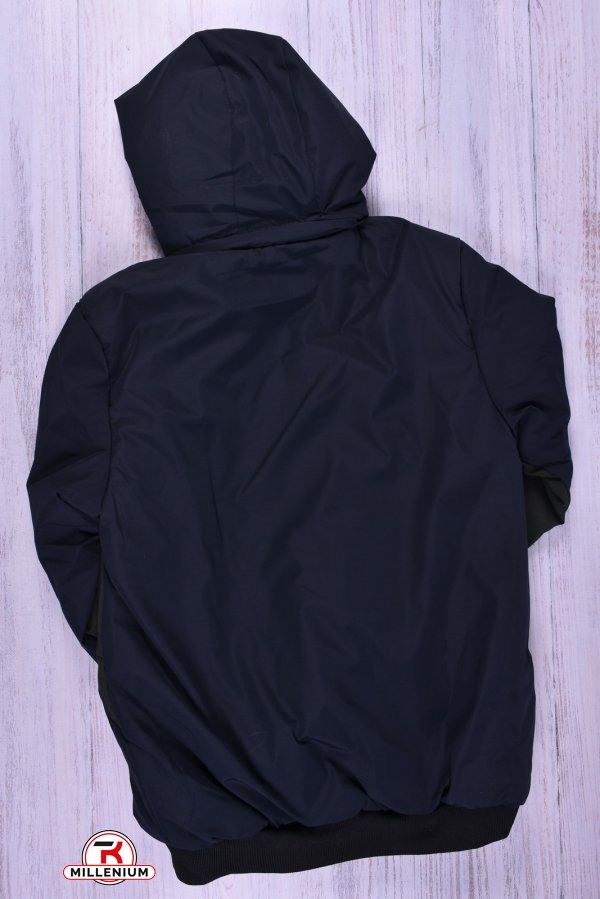 Куртка для мальчика (цв.т.синий/хаки) демисезонная из плащевки Рост в наличии : 134, 158 арт.002