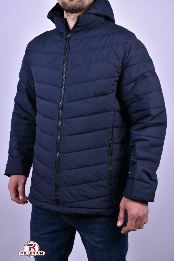 Куртка мужская (цв.синий) из плащевки демисезонная "PANDA" Объем в наличии : 60 арт.D9609D