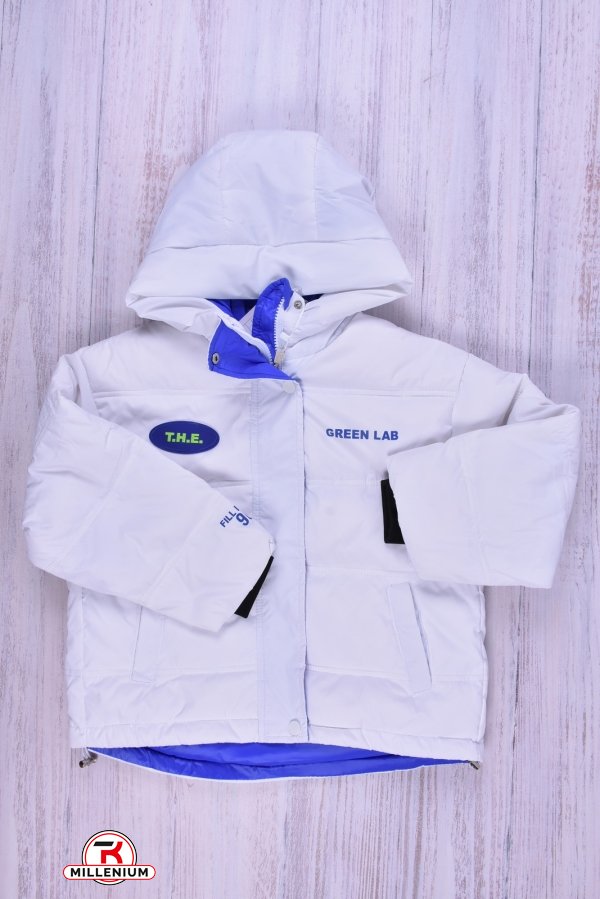 Куртка для девочки демисезонная (цв.белый) из плащевки Рост в наличии : 116, 122 арт.08