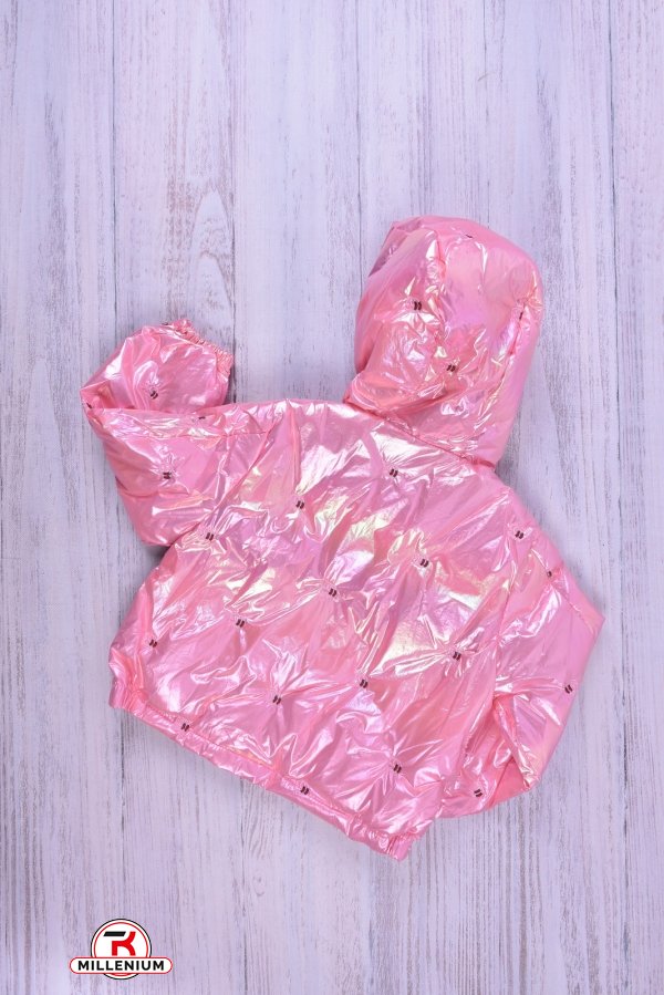 Куртка для дівчинки демісезонна (кол. рожевий) болонева Зріст в наявності : 92, 98, 104, 110, 116 арт.07