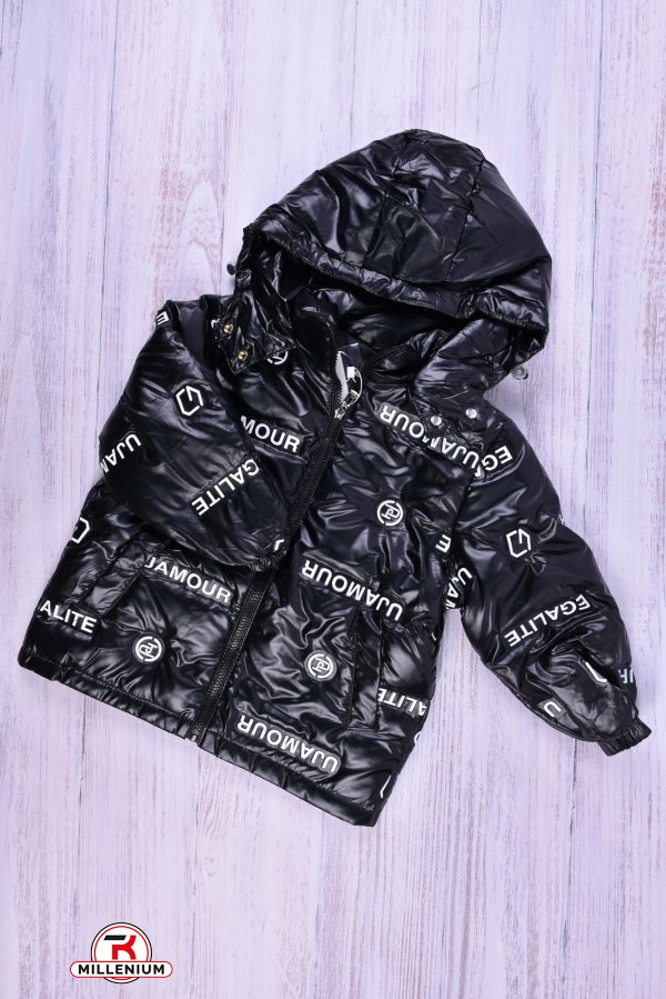 Куртка для дівчинки (кол. чорний) болонева Зріст в наявності : 98, 104 арт.016