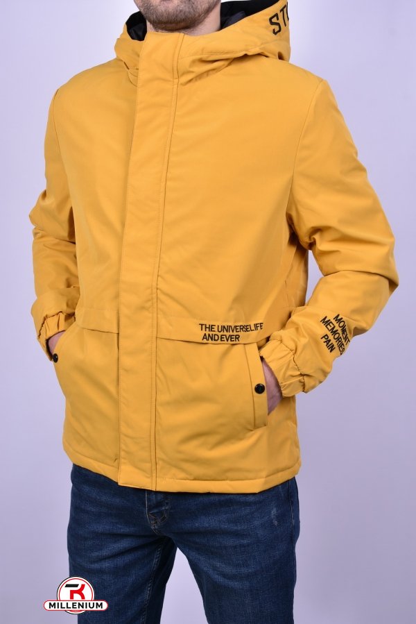 Куртка чоловіча демісезонна (цв. гірчичний) з плащової тканини Розмір в наявності : 46 арт.9951