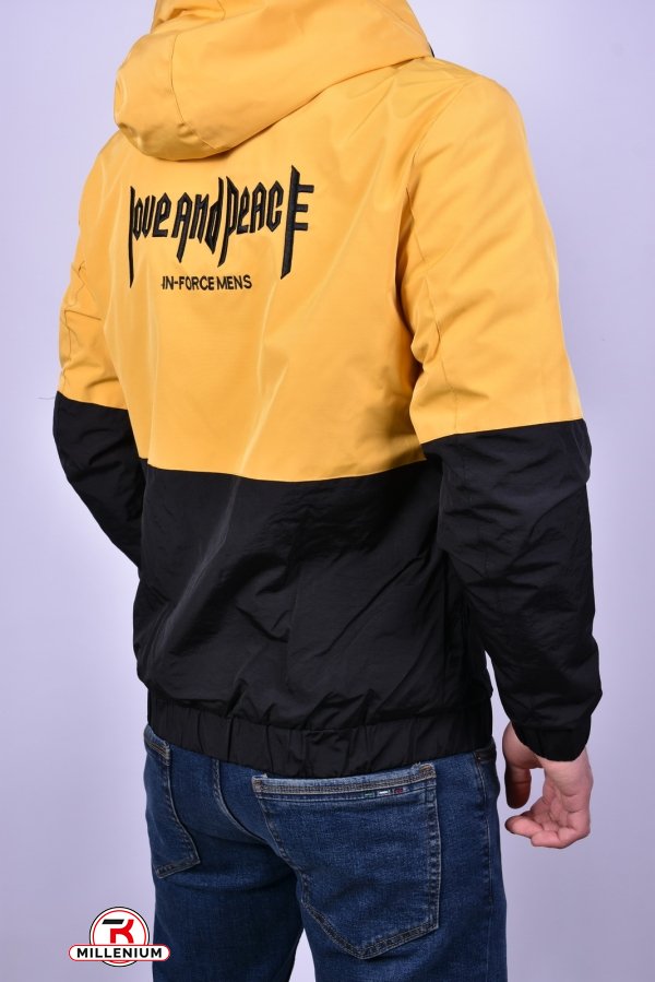 Куртка чоловіча демісезонна (цв. гірчичний) з плащової тканини Розміри в наявності : 42, 44, 46 арт.99-52