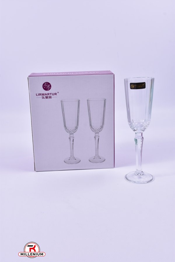 Набор бокалов для шампанского (цена за 6шт.) 130ml "Lirmartur" арт.6371
