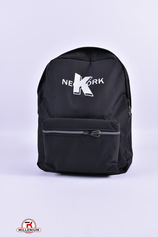 Рюкзак из плащевки (цв.черный) размер 38/28/10см арт.Y-1018