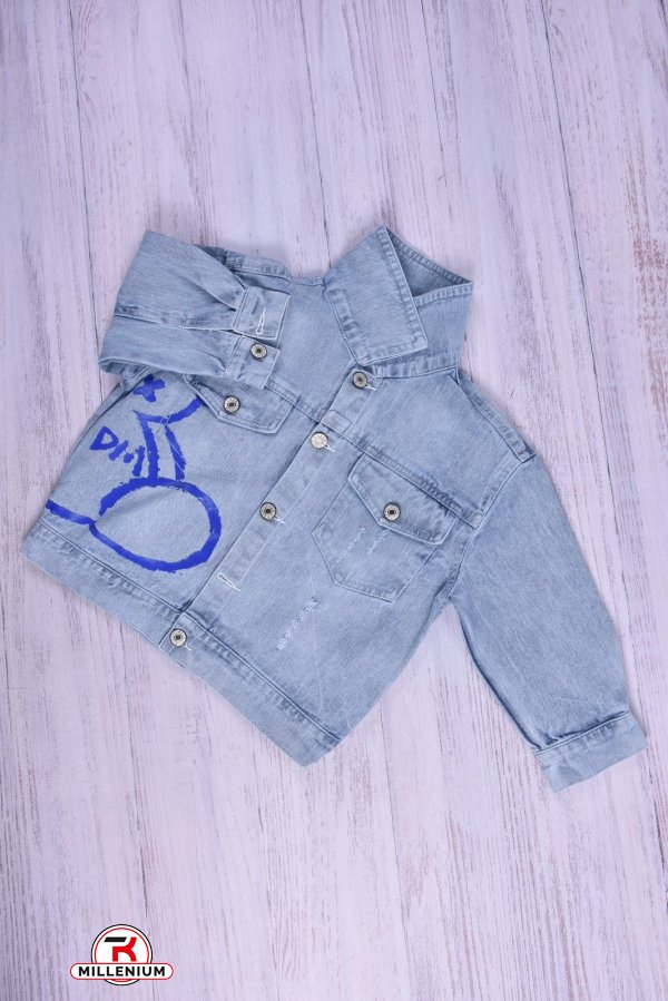 Пиджак джинсовый для девочки (цв.голубой) Рост в наличии : 98 арт.48