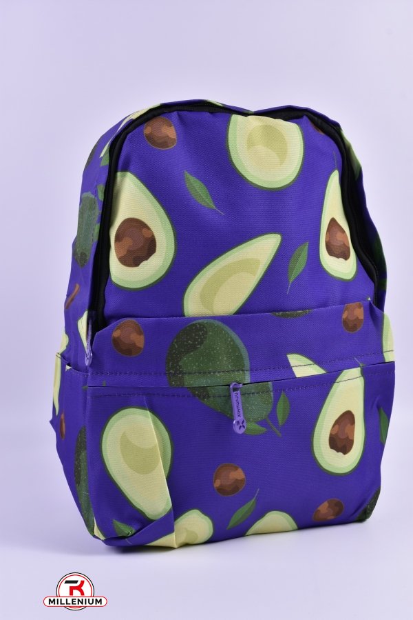 Рюкзак тканевый (цв.фиолетовый) размер 40/28/14 см. арт.2280