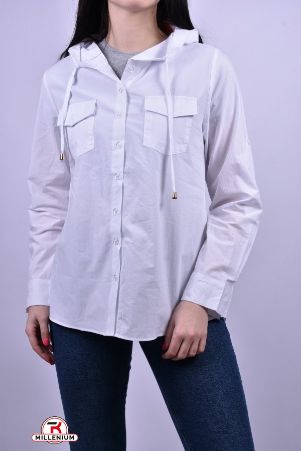 Рубашка женская (цв.белый) Base Размеры в наличии : 40, 42, 44, 46, 48 арт.A1398-5