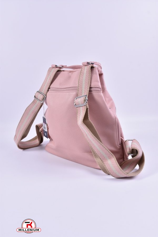 Жіночий рюкзак (цв. рожевий) розмір 30/35/10 см арт.H038