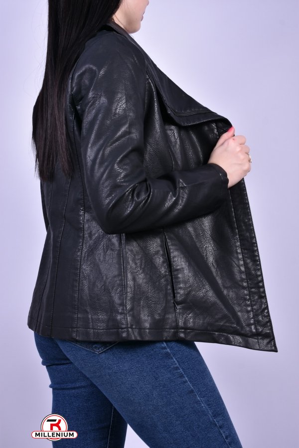 Куртка жіноча (кол. чорний) демісезонна екошкіра "YARINA" Розміри в наявності : 38, 40 арт.B356