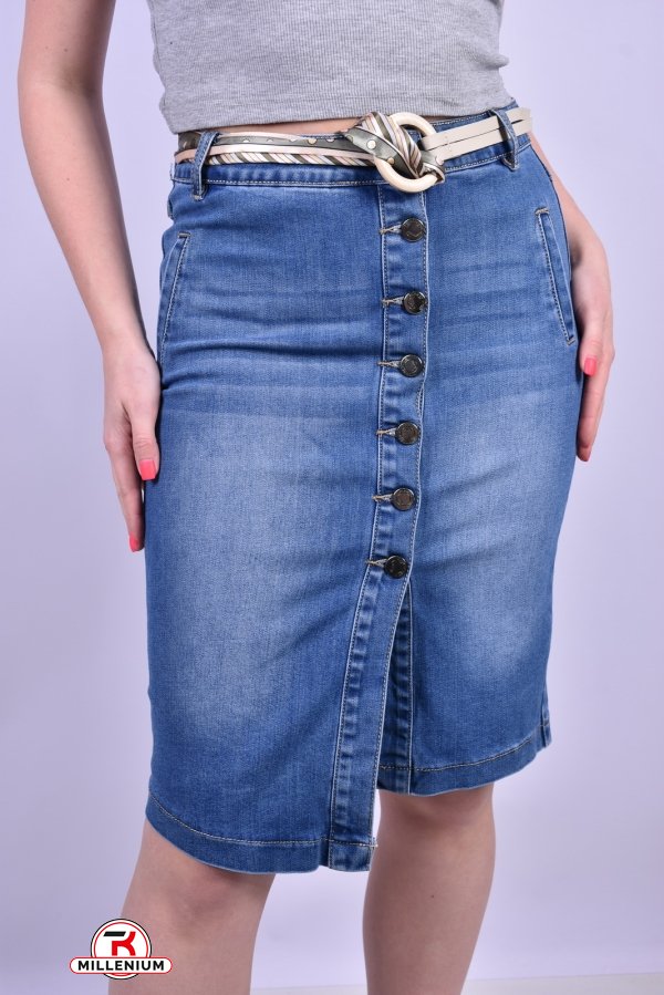 Юбка джинсовая женская с поясом Размеры в наличии : 28, 29 арт.C6077