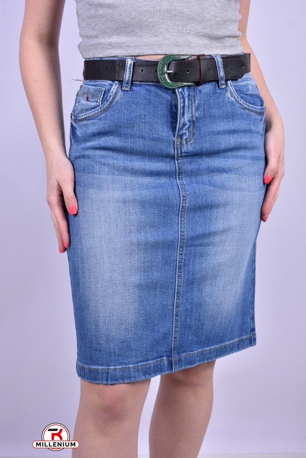 Юбка джинсовая женская с поясом Размеры в наличии : 28, 29 арт.C5836