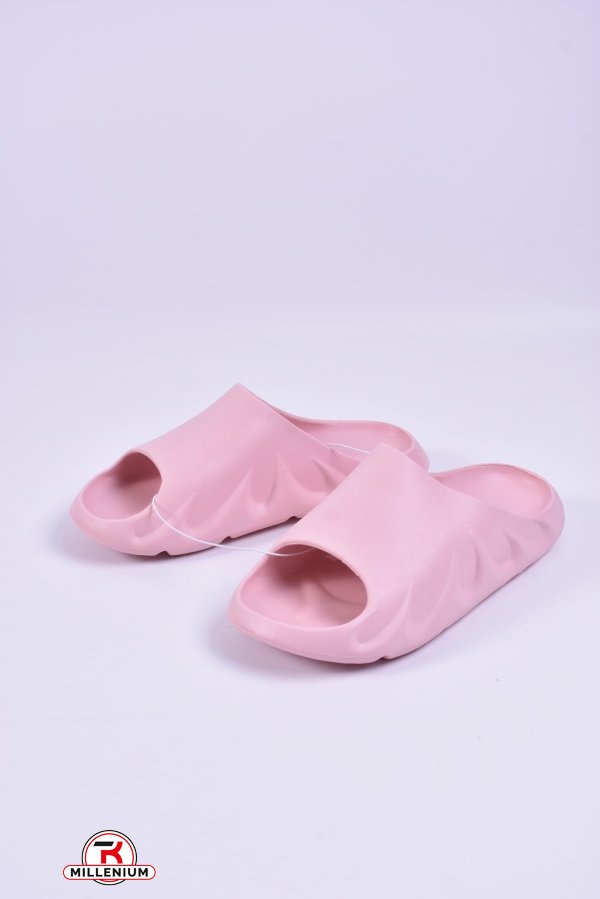 Шльопанці жіночі з піни (матеріал EVA) кол. рожевий "YZY" Розмір в наявності : 40 арт.B23