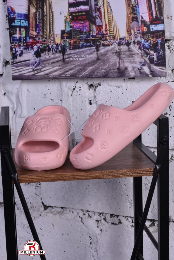 Шльопанці жіночі з піни (матеріал EVA) кол. рожевий "YZY" Розміри в наявності : 36, 38, 40 арт.B20