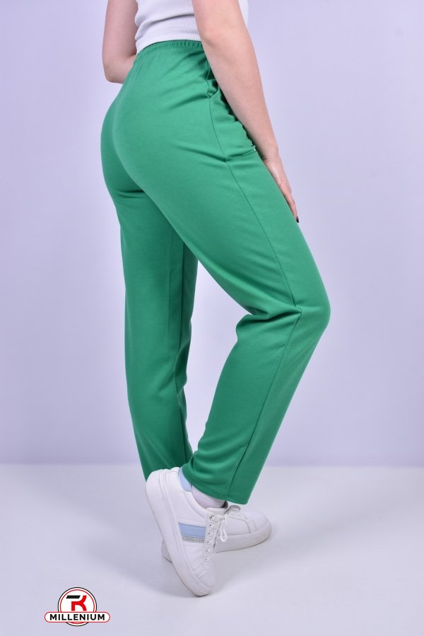 Штани жіночі спортивні (кол. зелений) трикотажні "JJF" Розміри в наявності : 46, 48 арт.JS209