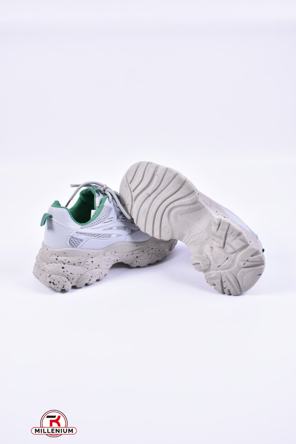 Кросівки жіночі (кол. сірий/зелений) "Gukkcr" Розмір в наявності : 40 арт.RF0095