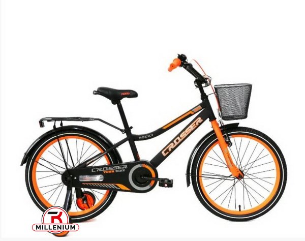 Велосипед 2-колёсный размер колеса 18 дюймов (цв.оранжевый) "ROCKY CROSSER" (A) арт.012