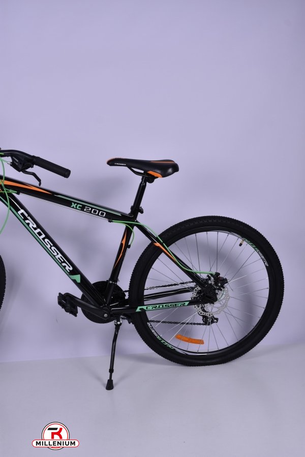 Горный велосипед колесо 26 дюймов (цв.салатовый) рама 16.9" CROSSER арт.XC-200