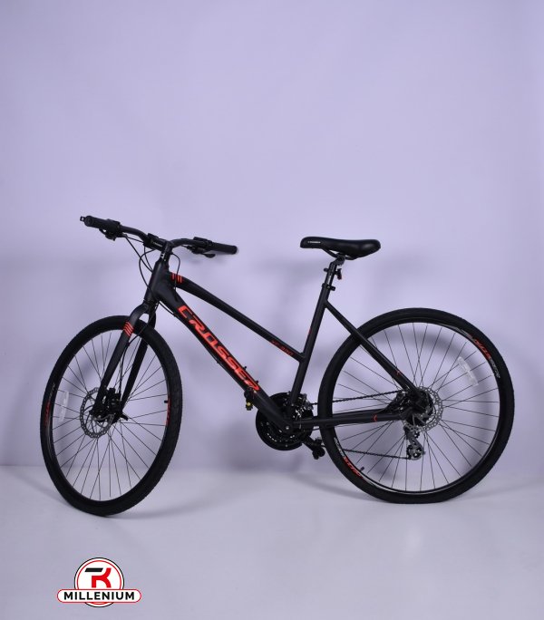 Горный велосипед колесо 28 дюймов (цв.черный) рама 20" CROSSER HYBRID арт.700С-114-24-20