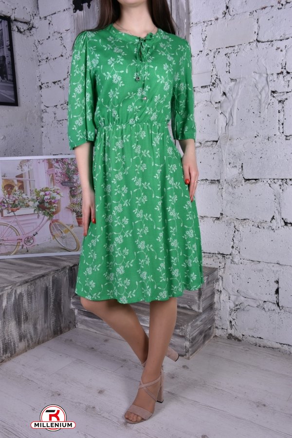 Платье женское (цв.зелёный) "BURRASCA" (Viscose 100%) Размер в наличии : 46 арт.16601