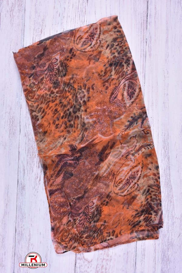 Платок женский (цв.терракотовый) размер 95/95 см. арт.1