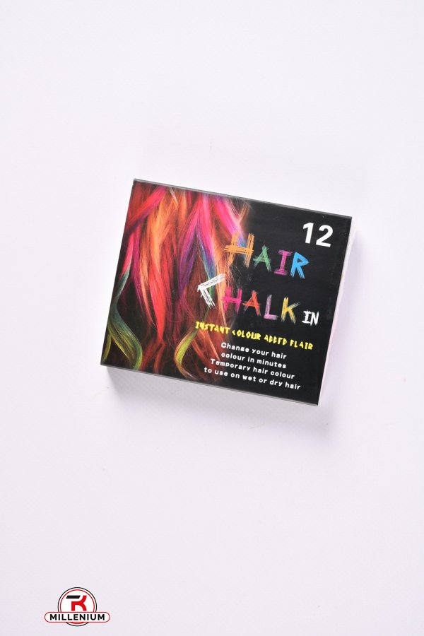 Крейда для волосся 12 кольорів у наборі арт.CEL-134