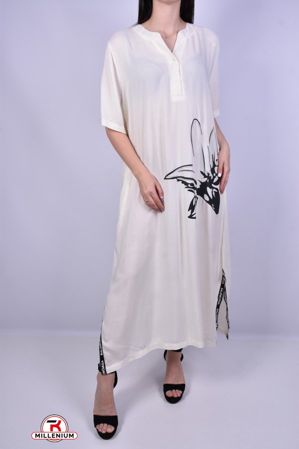 Сукня жіноча (кол. молочний) трикотажна "BASE" Розмір в наявності : 54 арт.E8327